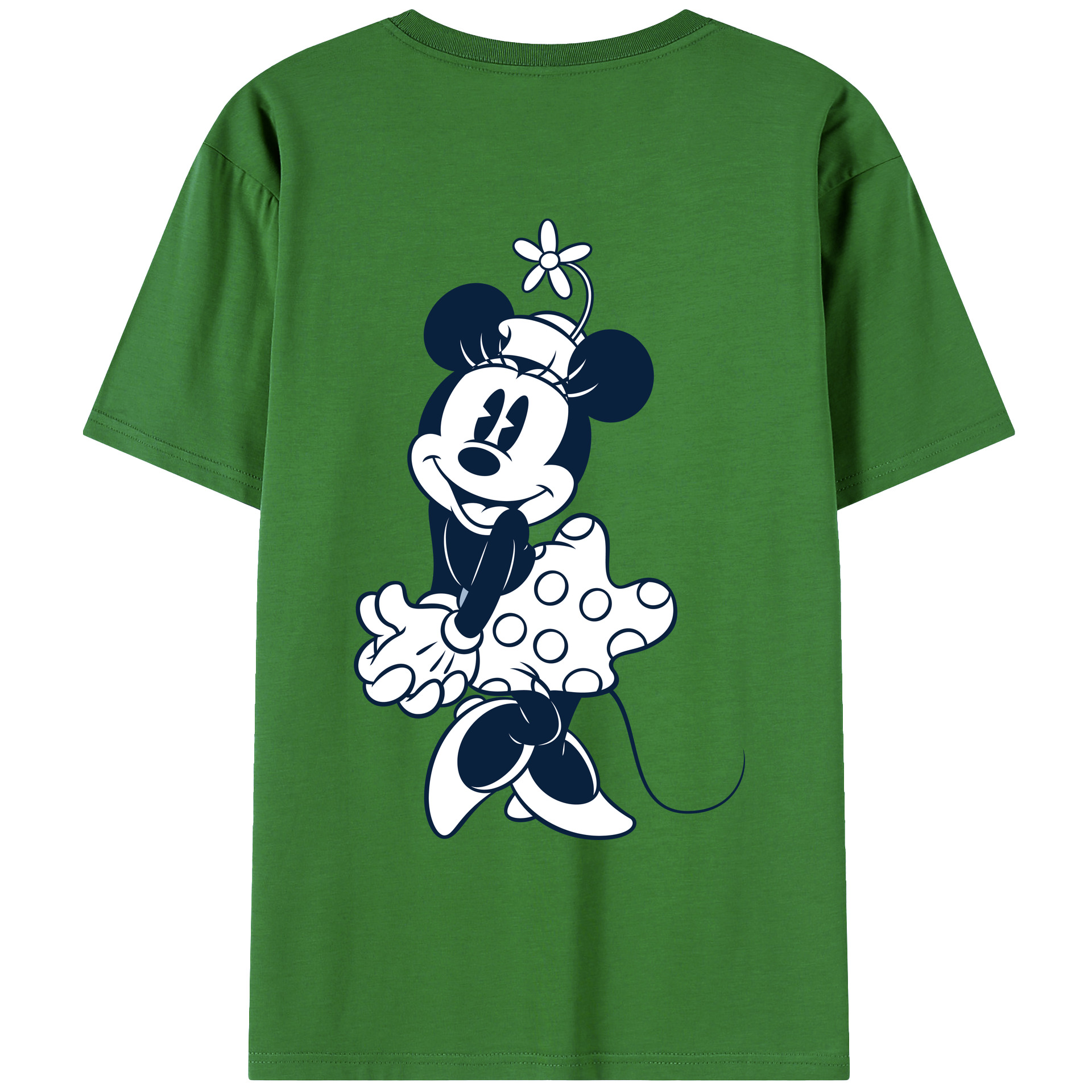 （画像用） ミッキーマウス Mickey Mouse レディース半袖Tシャツ(バックプリント)